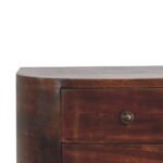 Lunar Two-Drawer Floating Bedside — Chestnut — product photograph
