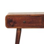 Lina Curved Hallway Table — Chestnut — product photograph