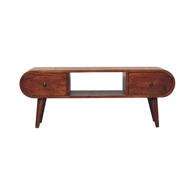 Lunden Media Unit — Chestnut — alternate view