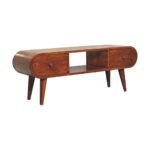 Lunden Media Unit — Chestnut — product photograph