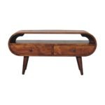 Forma Circular Media Unit — Chestnut — product photograph