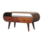 Forma Circular Media Unit — Chestnut — product photograph
