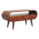 Forma Circular Media Unit — Chestnut — product photograph