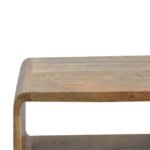 Lina Curved Open Bedside — Natural — product photograph