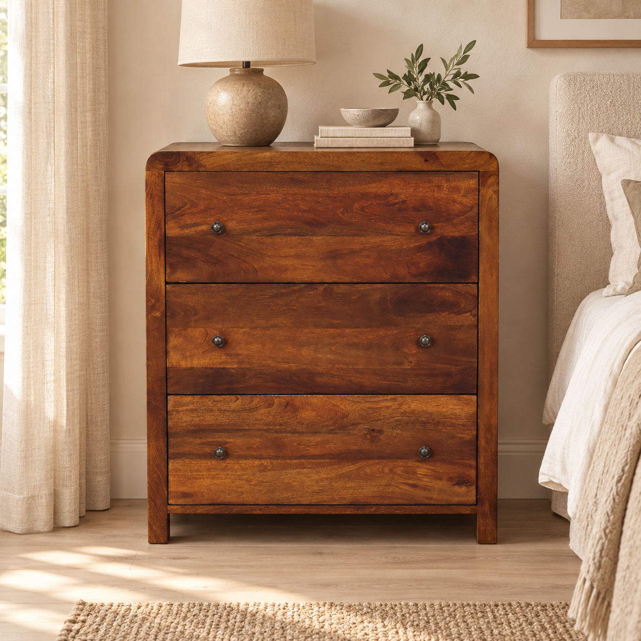 Aspen Wide Storage Chest — styled interior