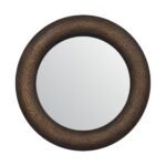 Forma Hammered Round Mirror — product photograph
