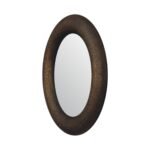 Forma Hammered Round Mirror — product photograph