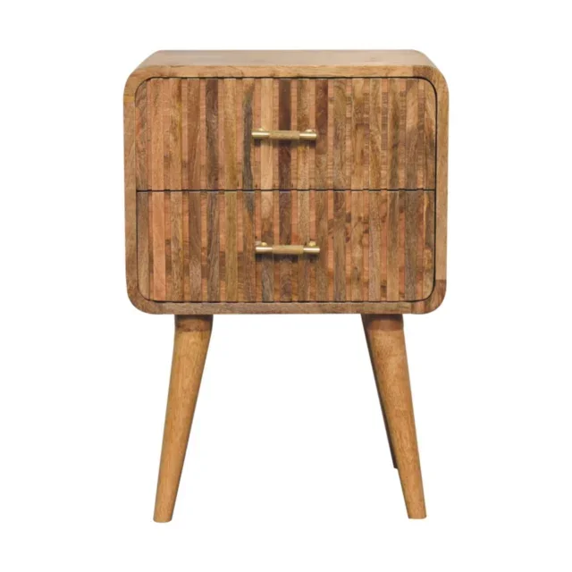 Forma T-bar Ridged Bedside — Natural — alternate view