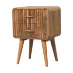 Forma T-bar Ridged Bedside — Natural — product photograph