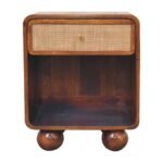 Forma Open Woven Bedside — Chestnut — product photograph