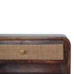 Forma Wall-Mounted Open Woven Bedside — Chestnut — product photograph
