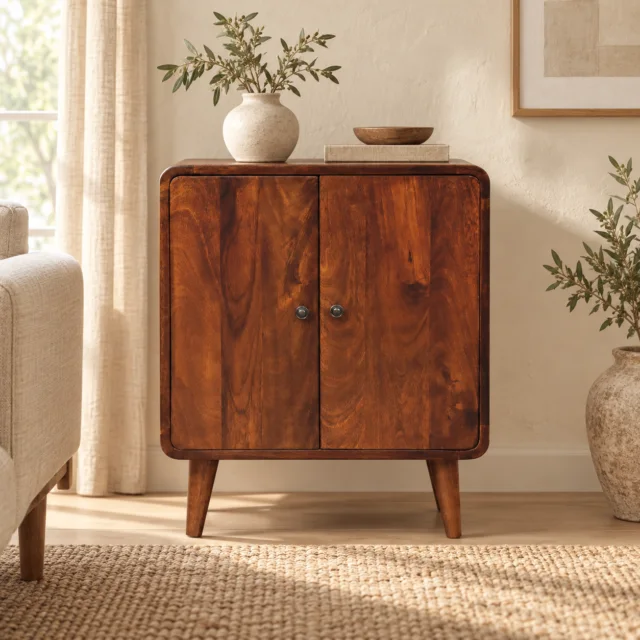 Forma Petite Classic Cabinet — Chestnut — styled interior