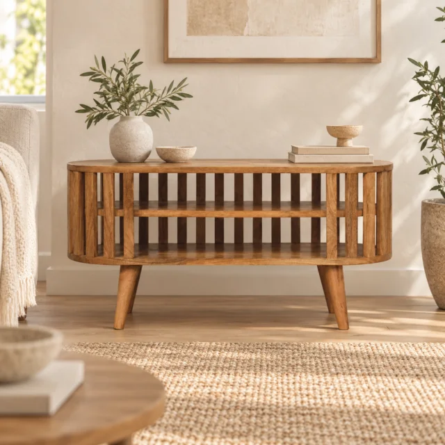 Ariella Petite Media Unit — Natural — styled interior