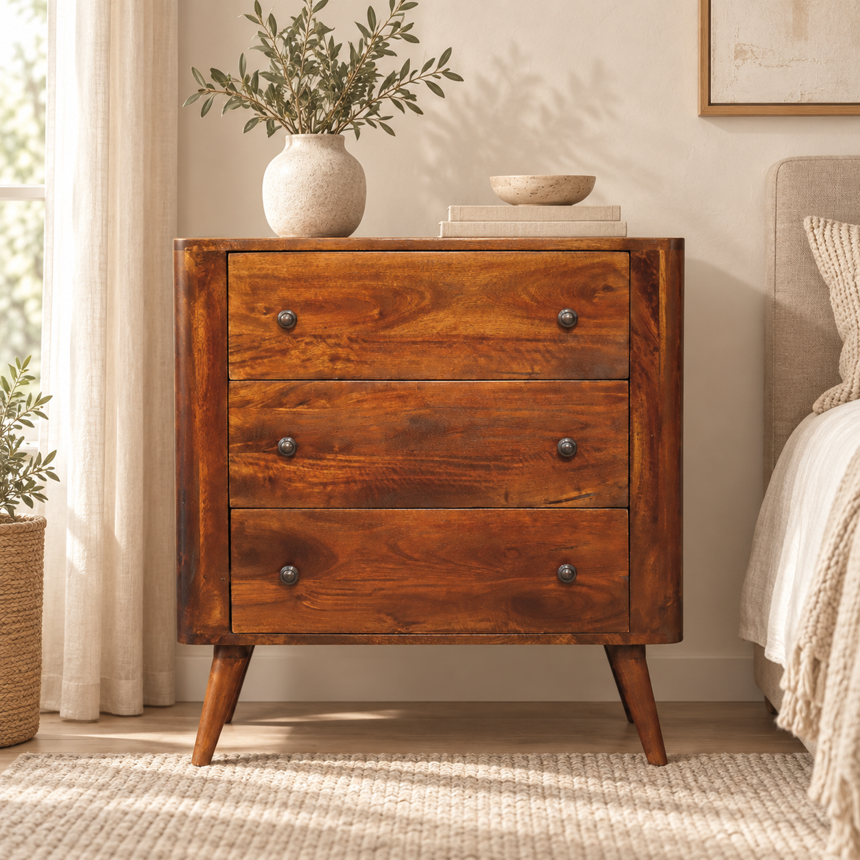 Bera Chest — Chestnut — styled interior