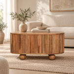 Soba Ball Lid-up Coffee Table — Natural — styled interior