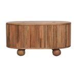 Soba Ball Lid-up Coffee Table — Natural — product photograph