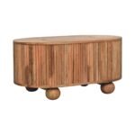 Soba Ball Lid-up Coffee Table — Natural — product photograph