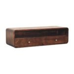Walden Floating Walnut Open Console — California Walnut — product photograph