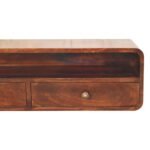 Walden Floating Walnut Open Console — California Walnut — product photograph