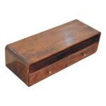 Walden Floating Walnut Open Console — California Walnut — product photograph