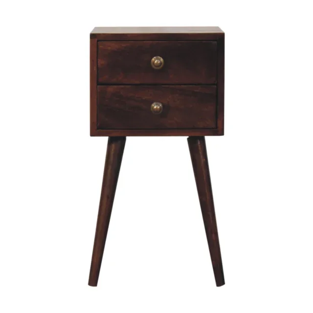 Forma Petite Two-Drawer Bedside — California Walnut — alternate view