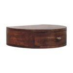 Lina Wall-Mounted Rounded Bedside — Honey Caramel — product photograph