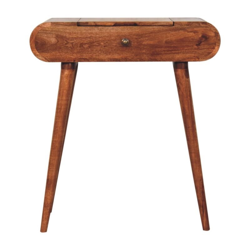 Lina Compact Foldaway Dressing Table — Honey — alternate view