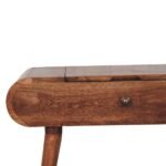 Lina Compact Foldaway Dressing Table — Honey — product photograph
