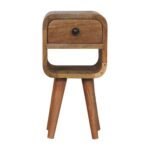 Lina Petite Curve Lower Bedside — Natural · 20 × 40 cm — product photograph