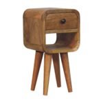 Lina Petite Curve Lower Bedside — Natural · 20 × 40 cm — product photograph