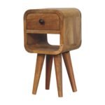 Lina Petite Curve Lower Bedside — Natural · 20 × 40 cm — product photograph