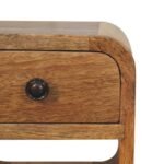 Lina Petite Curve Lower Bedside — Natural · 20 × 40 cm — product photograph