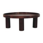 Forma Crescent Coffee Table — Chestnut — product photograph