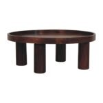 Forma Crescent Coffee Table — Chestnut — product photograph