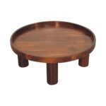 Forma Crescent Coffee Table — Chestnut — product photograph