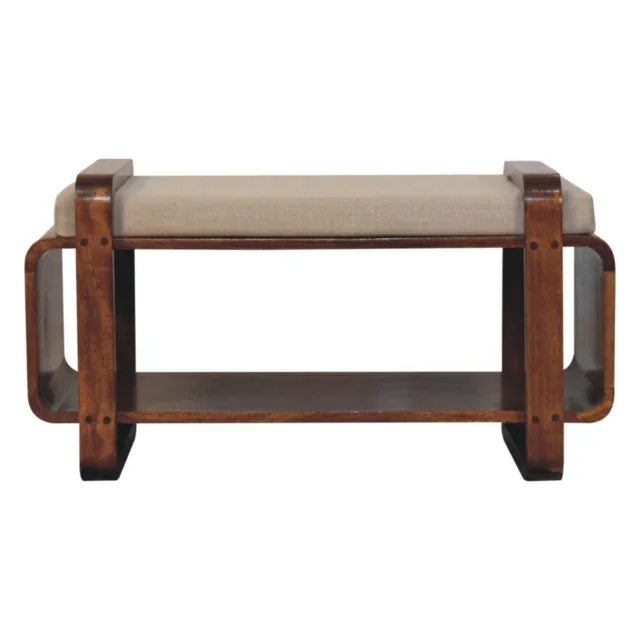 Loop Bench — Chestnut — alternate view