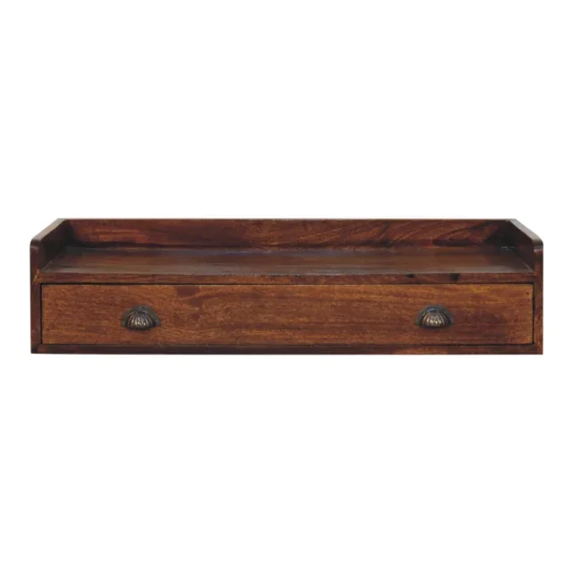 Berg Wall-Mounted Console Shelf — Chestnut — alternate view