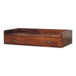 Berg Wall-Mounted Console Shelf — Chestnut — product photograph