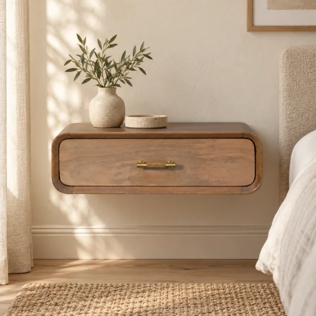 Sonoma T-bar Wall-Mounted Bedside — styled interior