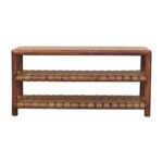 Regency Woven Shoe Rack — Chestnut — product photograph