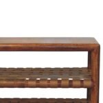 Regency Woven Shoe Rack — Chestnut — product photograph