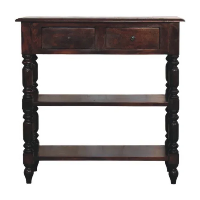 Forma Turned Legs Side Table — Cherry — alternate view