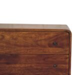 Lina Curved Charm Cabinet — Chestnut — product photograph
