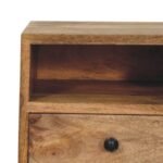 Solis One-Drawer Wall-Mounted Bedside — Natural — product photograph