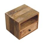 Solis One-Drawer Wall-Mounted Bedside — Natural — product photograph