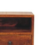 Solis One-Drawer Wall-Mounted Bedside — Chestnut — product photograph