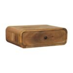 Avora Wall-Mounted One-Drawer Bedside — Natural — product photograph