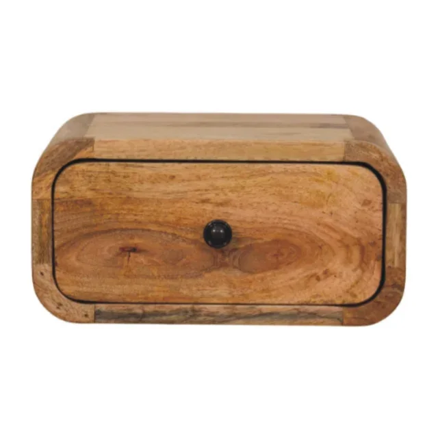 Avora Petite One-Drawer Floating Bedside — Natural — alternate view