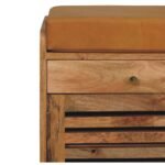 Forma Shutter Shoe Rack with 2 drawers — Natural — product photograph