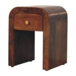 Darcy Petite Bedside with Curved Edges — Chestnut — product photograph